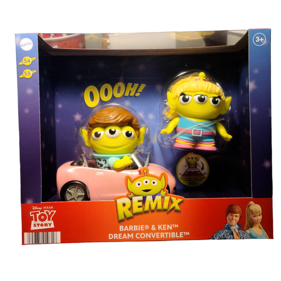 Disney Pixar Alien Figures, Barbie & Ken Remix Dream Convertible 54 55 - Picture 1 of 7